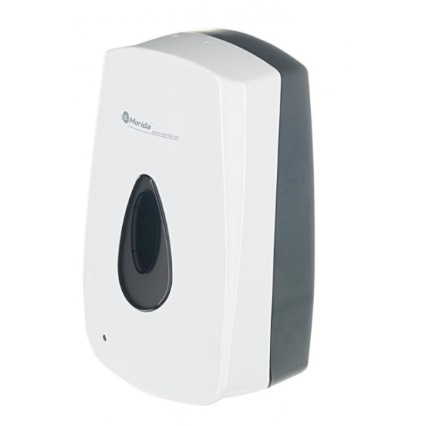 Merida Top Automatic Dozownik mydła w pianie na wkłady 700g Mydła Bali,  szary tył i okienko